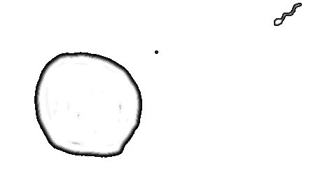 Durchmesser: 0,1 mm, der genetische Cod: TCCCTTAGGAGGAAGTCGATTAACCGTTCCCTTAGGAGGAAGTCGATTAACCGTTCCCTTAGGAGGAAGAGGAAGTCGATTA